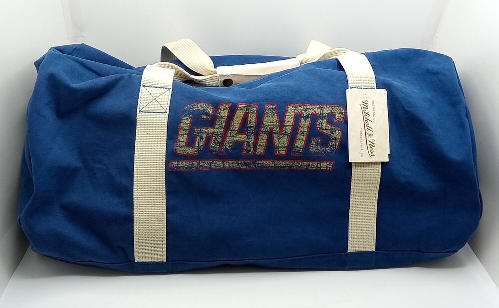 New York Giants NFL Vintage Collection Mitchell & Ness Duffle Bag 22' x 14"